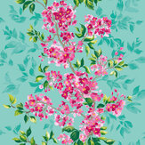 Papier peint Sakura - Pivoine et jade - Ohpopsi. Cliquez pour en savoir plus et lire la description.