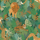 Animal Kingdom Wallpaper - Green - by Albany. Click for more details and a description.