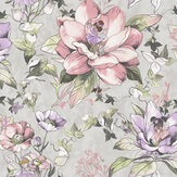 Floral Fairies Wallpaper - Grey - by Albany. Click for more details and a description.