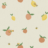 Papier peint Tutti Fruity - Crème / orange - Albany. Cliquez pour en savoir plus et lire la description.