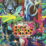 Panoramique Graffiti - Multicolore - Albany. Cliquez pour en savoir plus et lire la description.