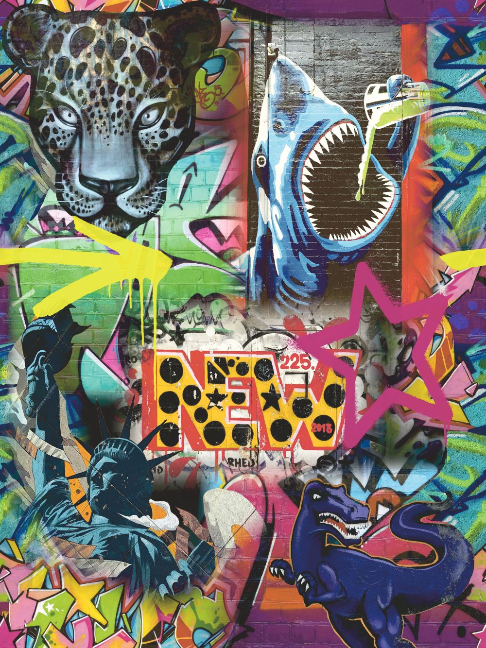 Panoramique Graffiti - Multicolore - Albany