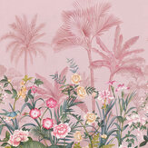 Palm Tree Paradise Mural - Blush - by Albany. Click for more details and a description.