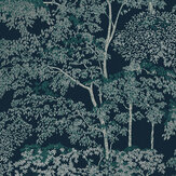 Papier peint Idyll Tree - Bleu marine - Graham & Brown. Cliquez pour en savoir plus et lire la description.