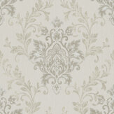 Serene Damask Wallpaper - Champagne - by Galerie. Click for more details and a description.