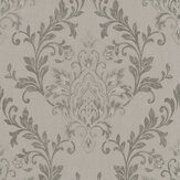Serene Damask Wallpaper - Taupe - by Galerie. Click for more details and a description.