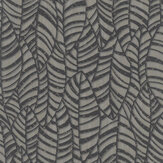 Serene Leaves Wallpaper - Black - by Galerie. Click for more details and a description.