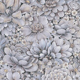 Flower Garden Wallpaper - Ice Blue - by Galerie. Click for more details and a description.