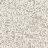 Papier peint Oriental Garden - Taupe - Boråstapeter. Cliquez pour en savoir plus et lire la description.
