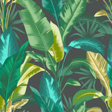 Leaf It Out Wallpaper - Midnight - by Envy. Click for more details and a description.