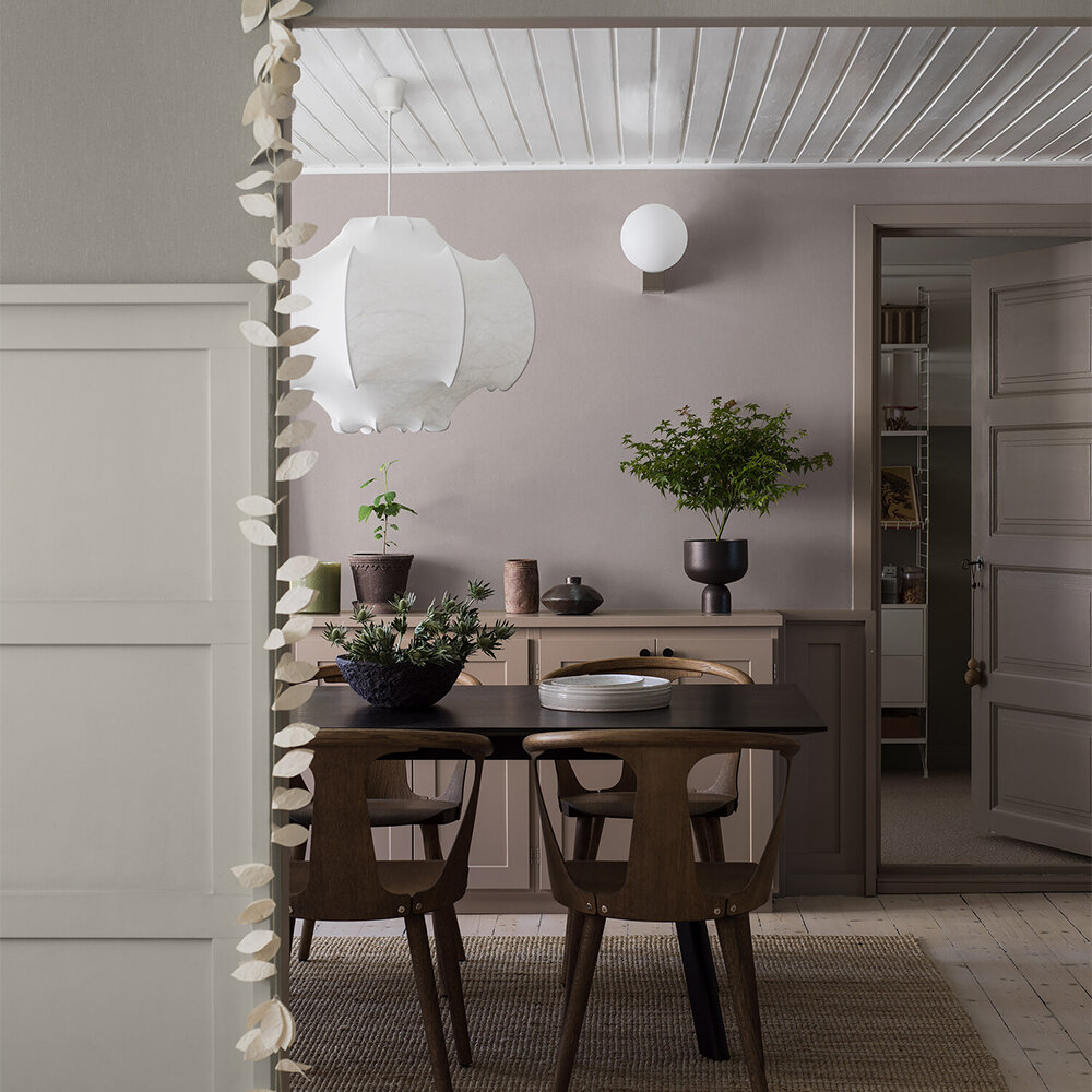 Linen  Wallpaper - Heather - by Boråstapeter
