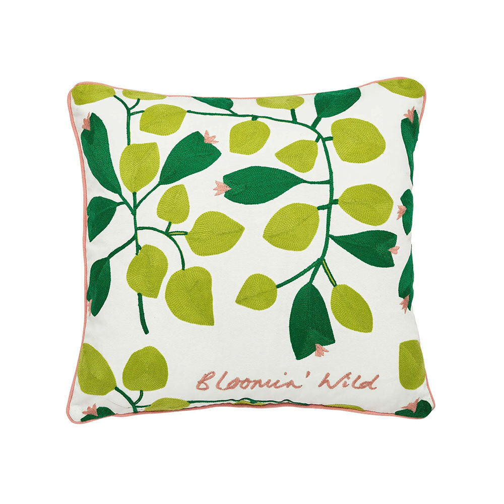 Bloomin Wild Cushion - Mint Leaf - by Scion