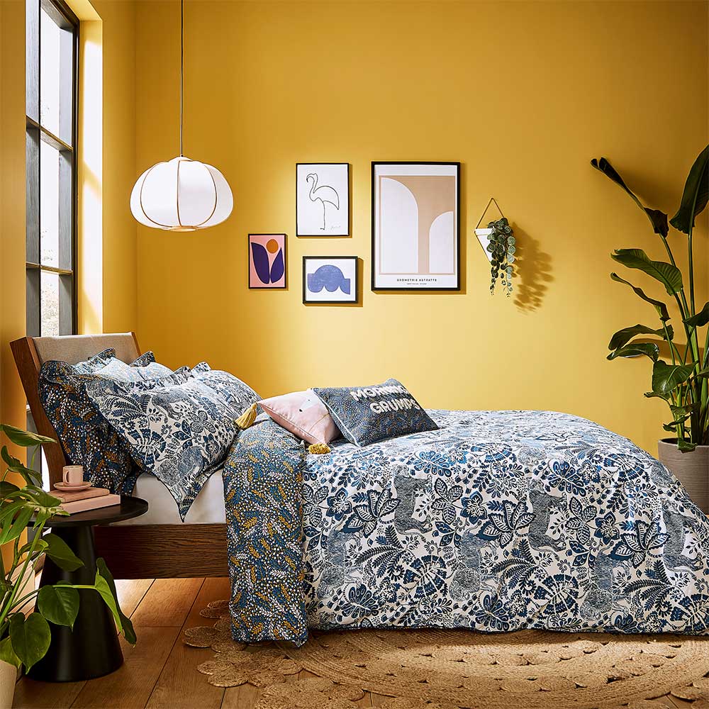 Rumble In The Jungle Bedding Duvet Cover - Denim - by Scion