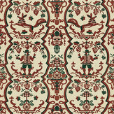 Floricsome Wallpaper - Beige/Green/Red - by Mind the Gap. Click for more details and a description.