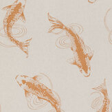 Koi Wallpaper - Grey & Copper - by Emil & Hugo. Click for more details and a description.