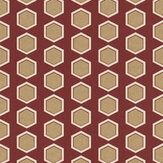 Hanikamu Wallpaper - Red & Gold - by Emil & Hugo. Click for more details and a description.