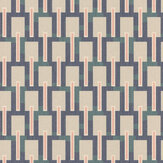 Blocks Wallpaper - Cream / Blue / Pink / Turqouise  - by Emil & Hugo. Click for more details and a description.