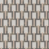 Blocks Wallpaper - Grey / Anthrazit / Rust - by Emil & Hugo. Click for more details and a description.