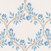 Arber Wallpaper - Blue - by Nina Campbell. Click for more details and a description.