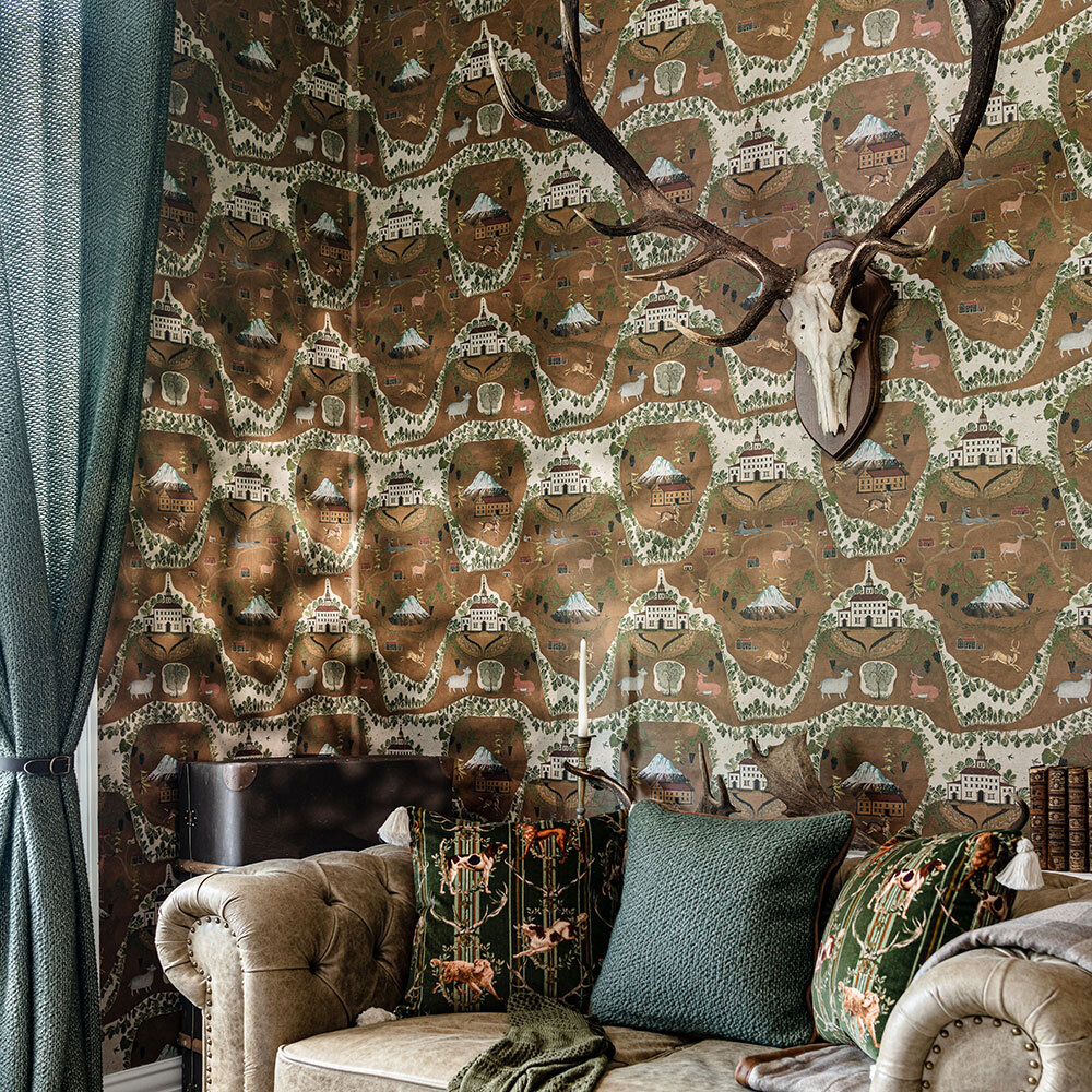 Galtur of Tyrol Wallpaper Mural - Taupe - by Mind the Gap