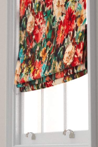 Tahiti Velvet Blind - Rouge  - by Clarke & Clarke. Click for more details and a description.