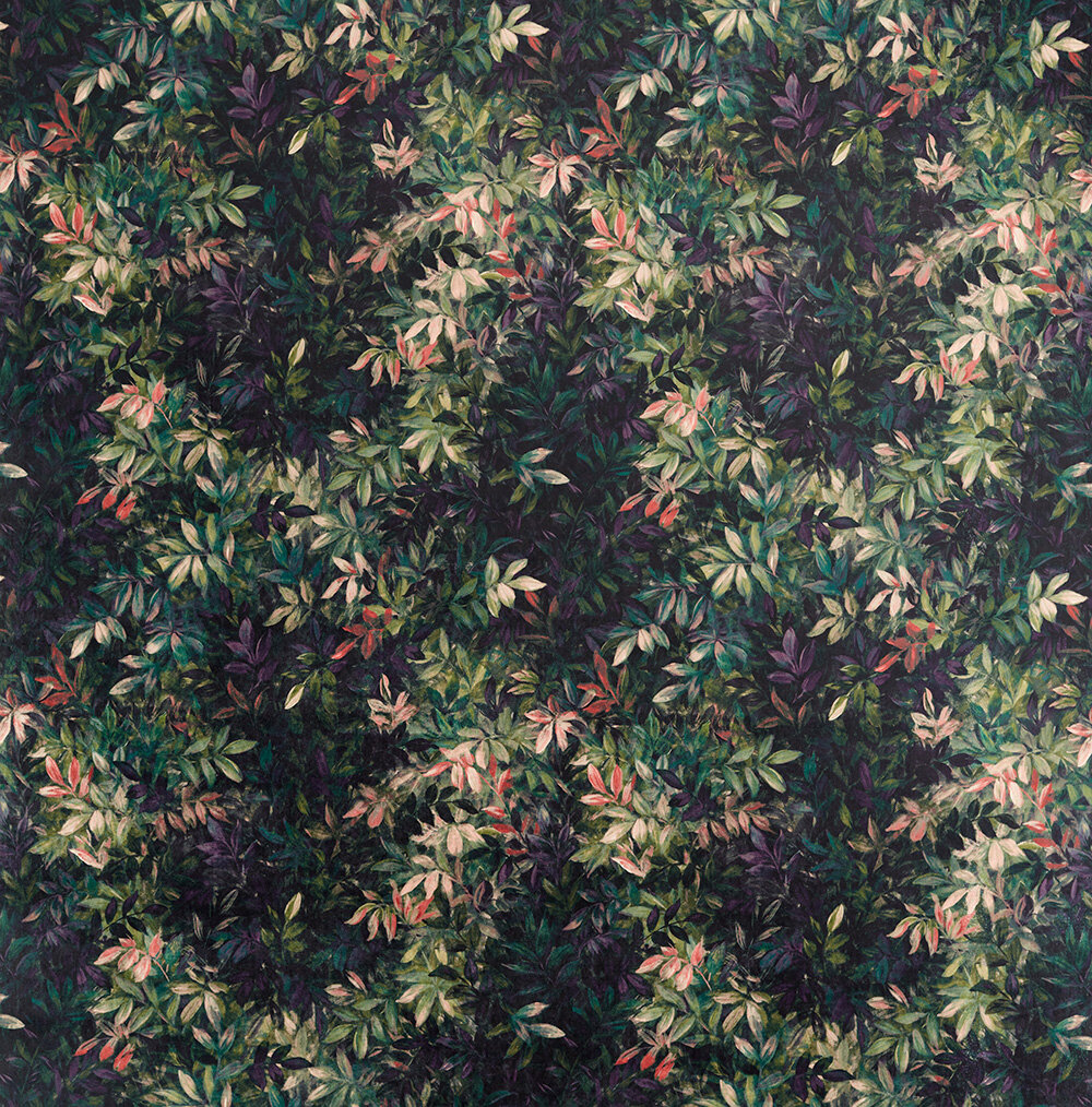 Congo Velvet Fabric - Amethyst/ Emerald  - by Clarke & Clarke