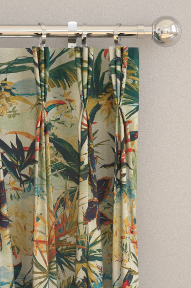 Toucan  Curtains - Antique - by Clarke & Clarke. Click for more details and a description.