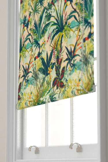 Toucan  Blind - Blush - by Clarke & Clarke. Click for more details and a description.