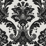 Amara Damask Wallpaper - White - by Albany. Click for more details and a description.