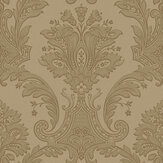 Amara Damask Wallpaper - Gold - by Albany. Click for more details and a description.