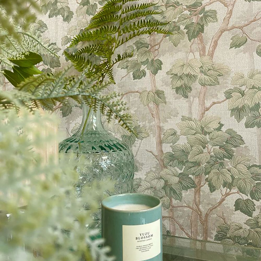 Giorgio Tree Wallpaper - Green - by Albany
