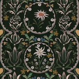 Edelweiss Wallpaper Mural - Green - by Mind the Gap. Click for more details and a description.