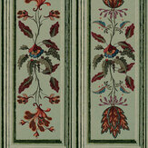 Tyrolean Panel Mural - Green - by Mind the Gap. Click for more details and a description.