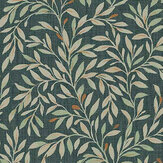 Ditsy Leaf Wallpaper - Emerald - by Next. Click for more details and a description.