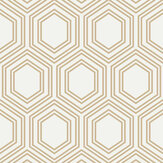 Honeycomb Geo Wallpaper - Natural - by Next. Click for more details and a description.