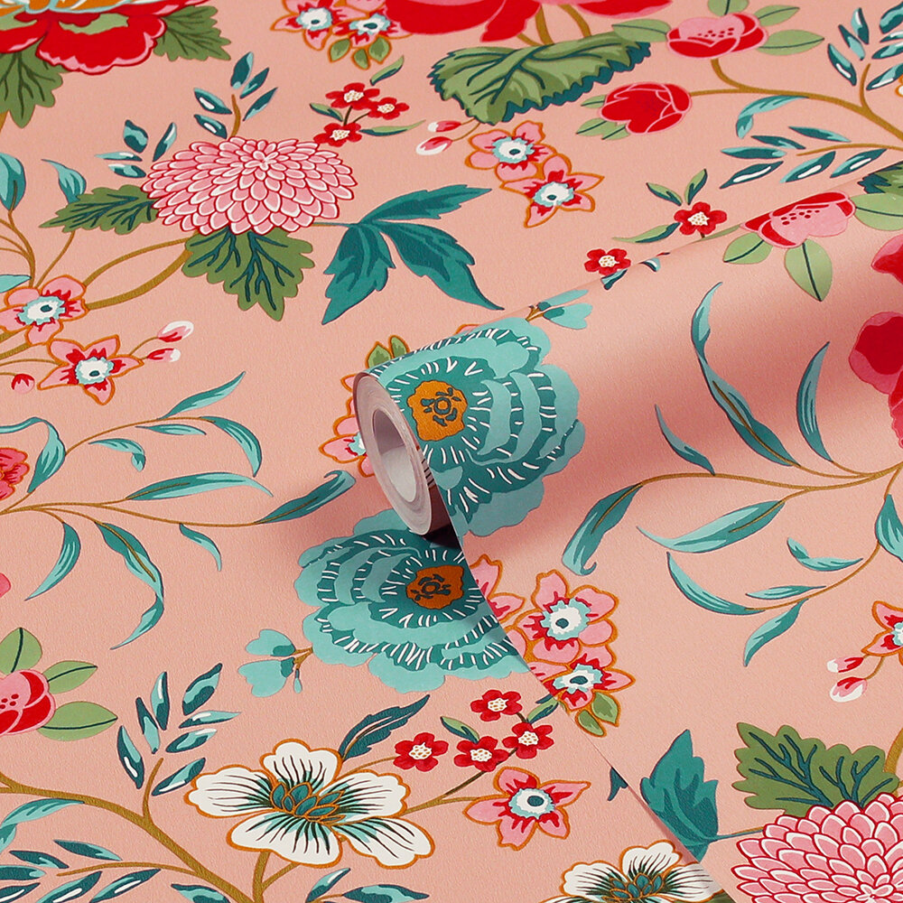 Azalea Wallpaper - Pink - by Furn.