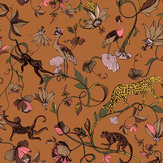 Papier peint Exotic Wildlings - Terre de Sienne chaude - Furn.. Cliquez pour en savoir plus et lire la description.