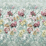 Tapestry Flower Mural - Eau De Nil - by Designers Guild. Click for more details and a description.