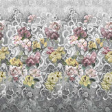 Tapestry Flower Mural - Platinum - by Designers Guild. Click for more details and a description.