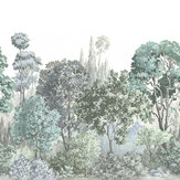 Panoramique Minerva Linen Mural - Cygne verde - Coordonne. Cliquez pour en savoir plus et lire la description.