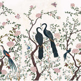Panoramique Edo Linen Mural - Cygne - Coordonne. Cliquez pour en savoir plus et lire la description.