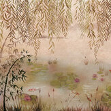 Lotus Linen Mural - Autumn - by Coordonne. Click for more details and a description.