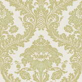 Damasco Superior Wallpaper - Green Gold - by Galerie. Click for more details and a description.