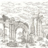 Panoramique Ruins Linen Mural - Graphite - Coordonne. Cliquez pour en savoir plus et lire la description.