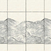 Panoramique Waves Linen Mural - Graphite - Coordonne. Cliquez pour en savoir plus et lire la description.