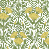 Floral Fanfare Wallpaper - Vivid Yellow - by 1838 Wallcoverings. Click for more details and a description.