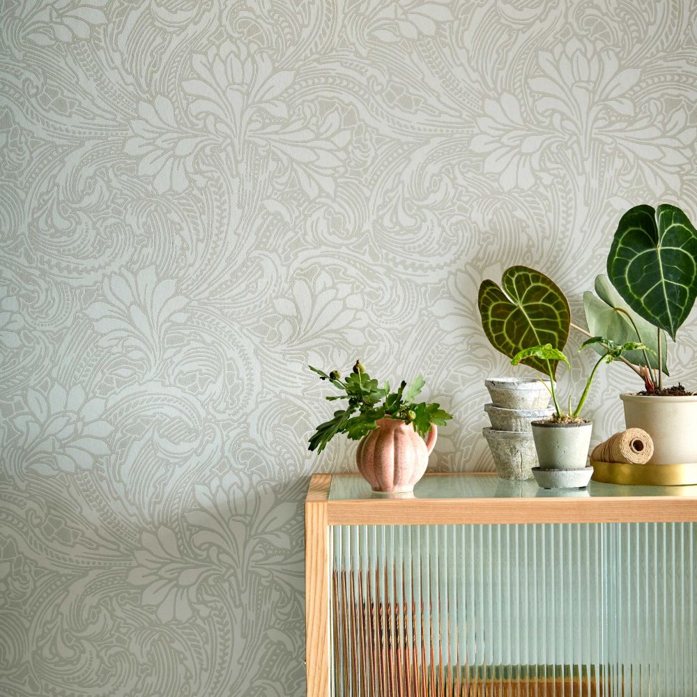 Eden Wallpaper - Natural - by 1838 Wallcoverings