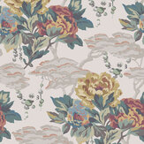 Paeonia Wallpaper - Warm Sand - by 1838 Wallcoverings. Click for more details and a description.