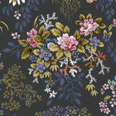 Kilburns Coral Wallpaper - Midnight - by 1838 Wallcoverings. Click for more details and a description.