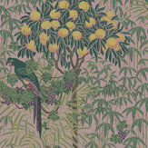 Papier peint Macaw - Rosé - 1838 Wallcoverings. Cliquez pour en savoir plus et lire la description.